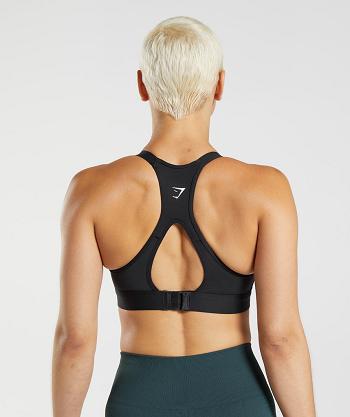 Sujetadores Deportivos Gymshark Cut Out Back High Support Mujer Negras | CO 2079NWY